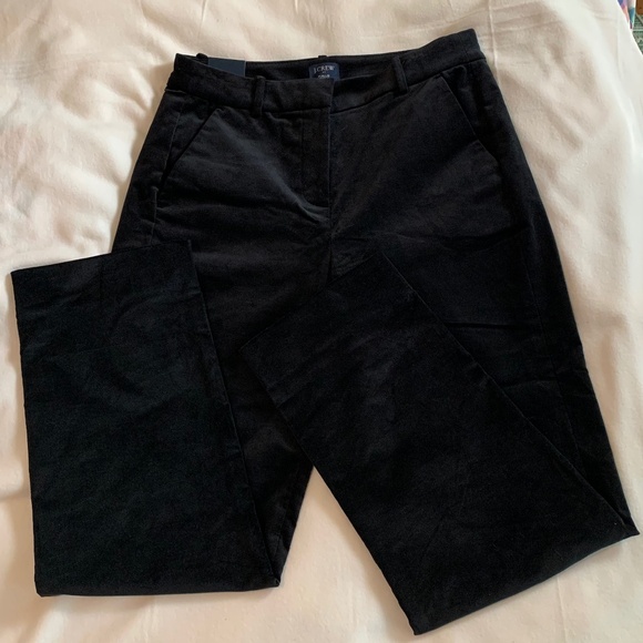 J. Crew "Kallie" Black Velvet Pant - Picture 7 of 16
